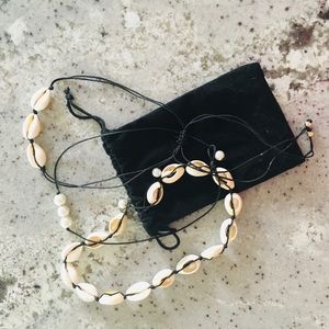 Triple Pack Pearl/Seashell Necklaces